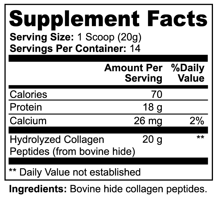CollaEssence Grass-Fed Type I & III Collagen Peptides – Biotin & Hyaluronic Acid